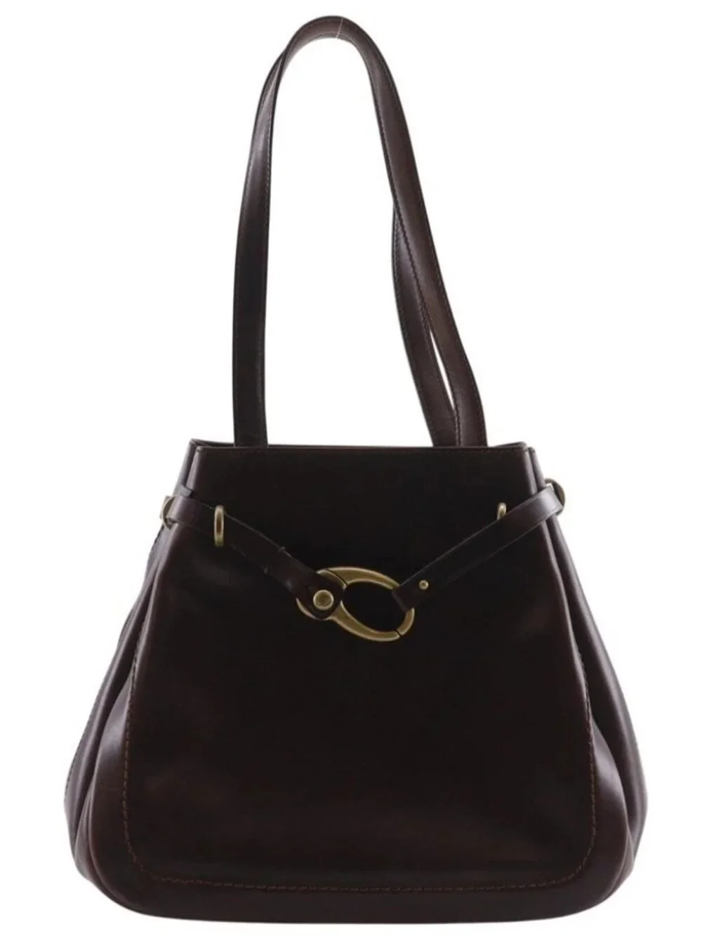 BALLY Tote Bag Brown leather Women - Picture 1 of 12